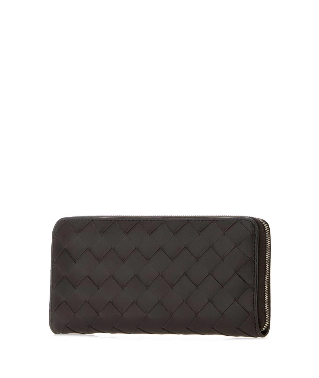 BOTTEGA VENETA Коричневый кожаный кошелек, фото 2
