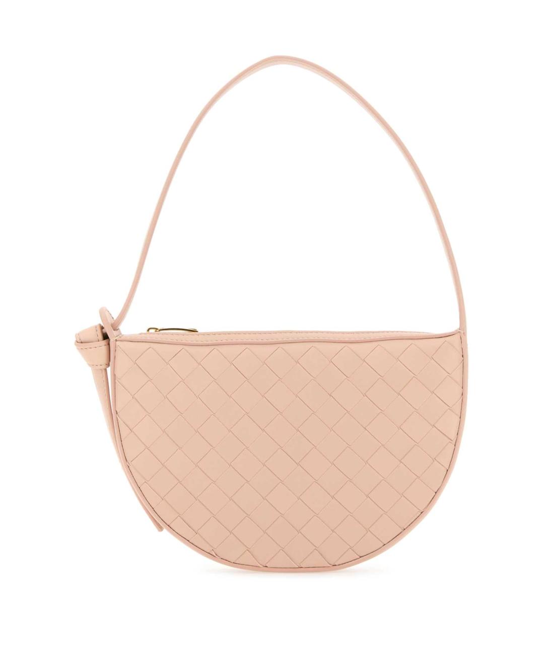 BOTTEGA VENETA Розовая кожаная сумка через плечо, фото 1