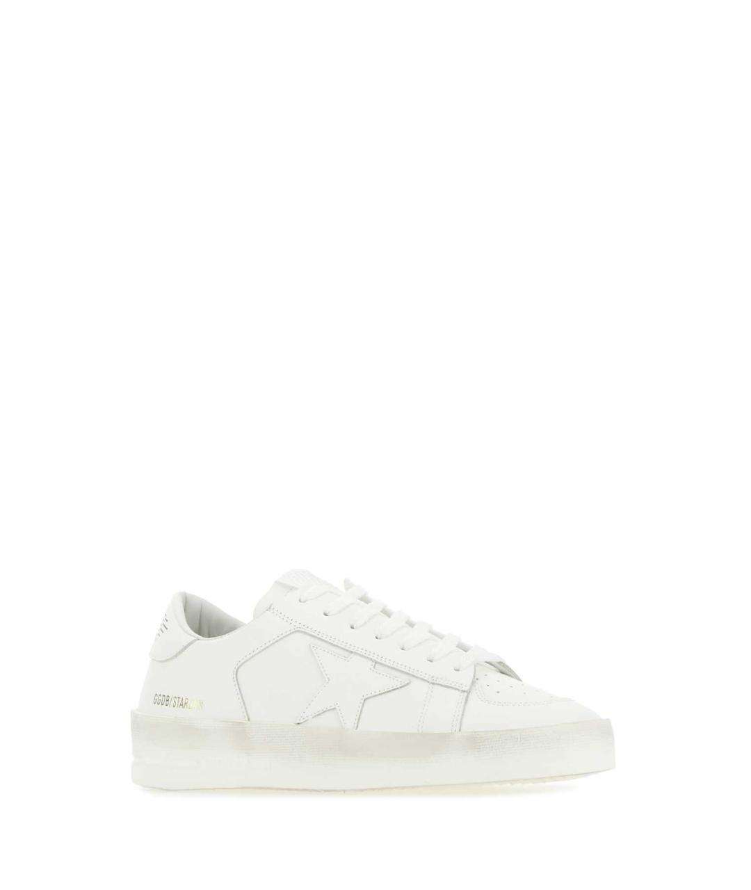 GOLDEN GOOSE Белые кожаные кеды, фото 2