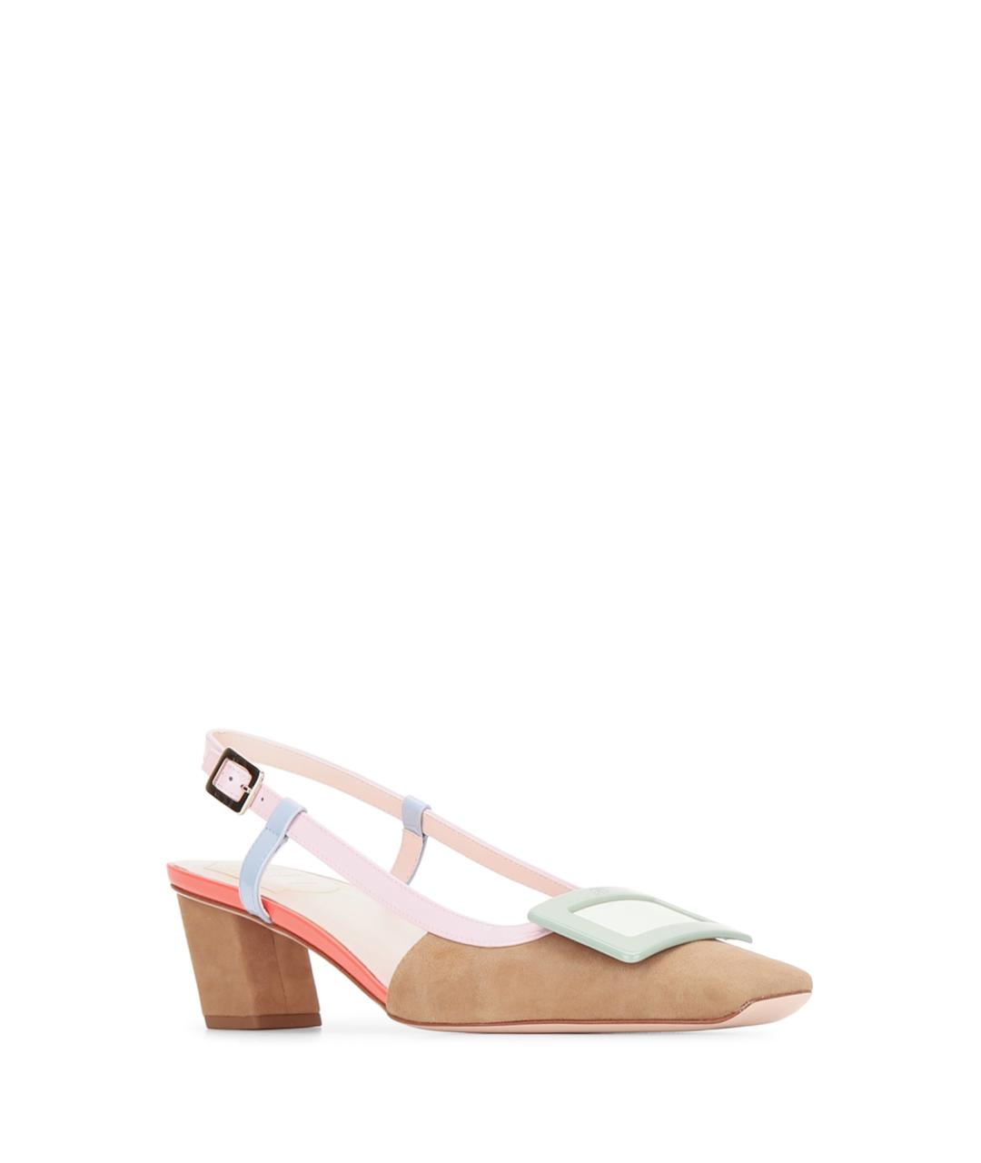 ROGER VIVIER Бежевые кожаные туфли, фото 2