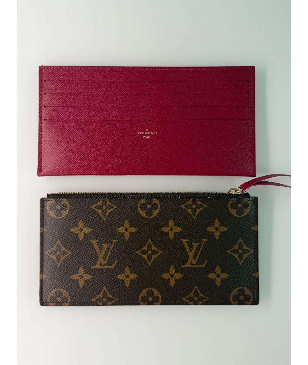 LOUIS VUITTON Коричневая кожаная сумка через плечо, фото 7