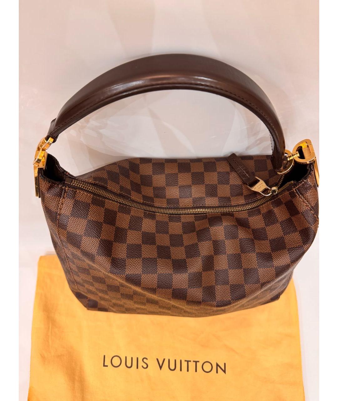 LOUIS VUITTON Коричневая сумка тоут, фото 3