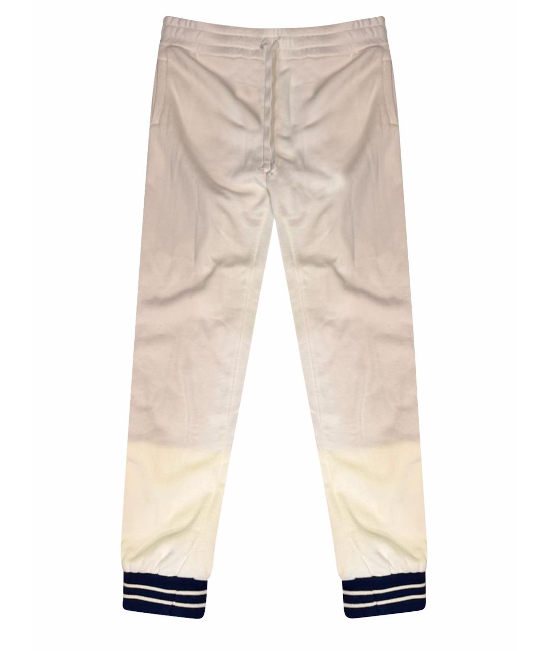 GUCCI Белые хлопковые спортивные брюки и шорты, фото 1