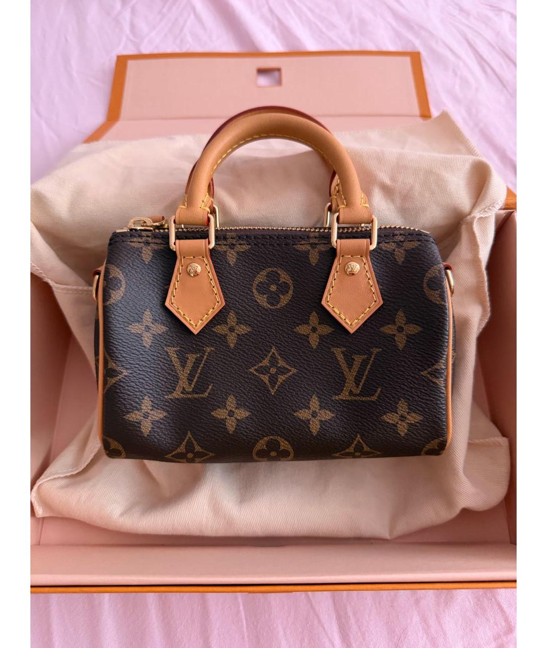 LOUIS VUITTON Кожаная сумка с короткими ручками, фото 6