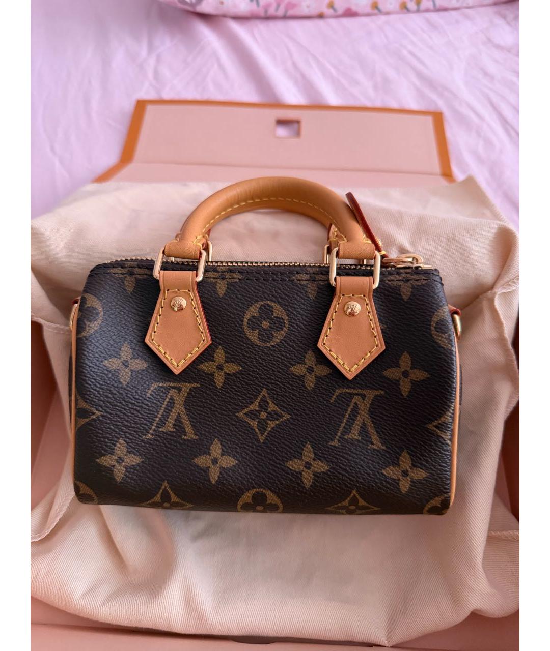 LOUIS VUITTON Кожаная сумка с короткими ручками, фото 3