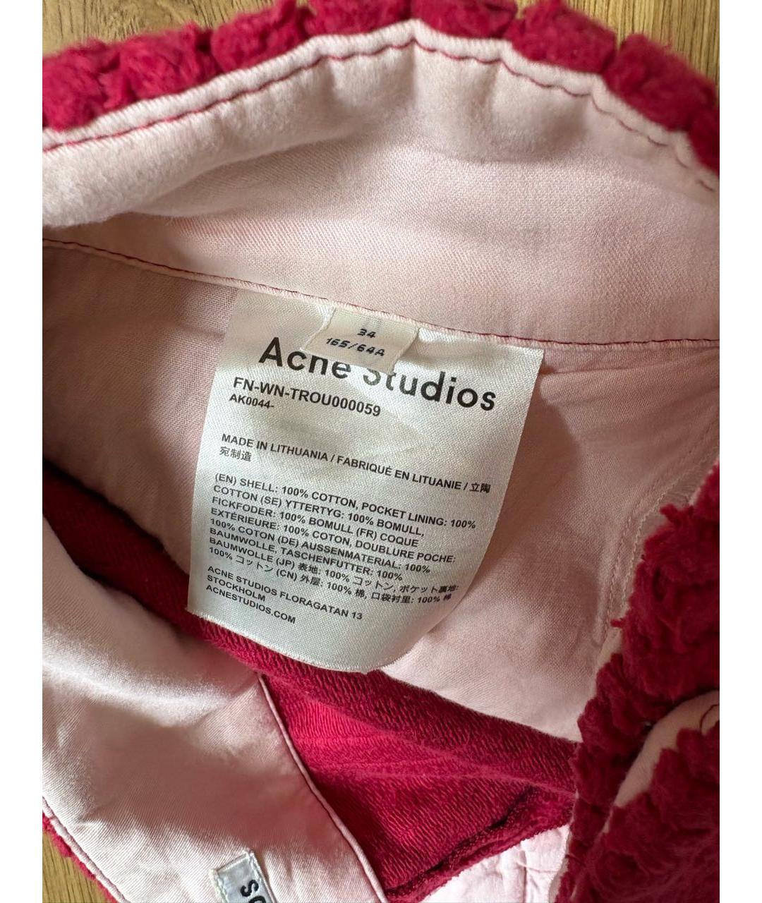 ACNE STUDIOS Хлопковые брюки широкие, фото 5