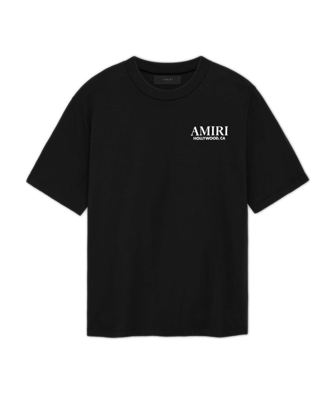 AMIRI Черная хлопковая футболка, фото 1