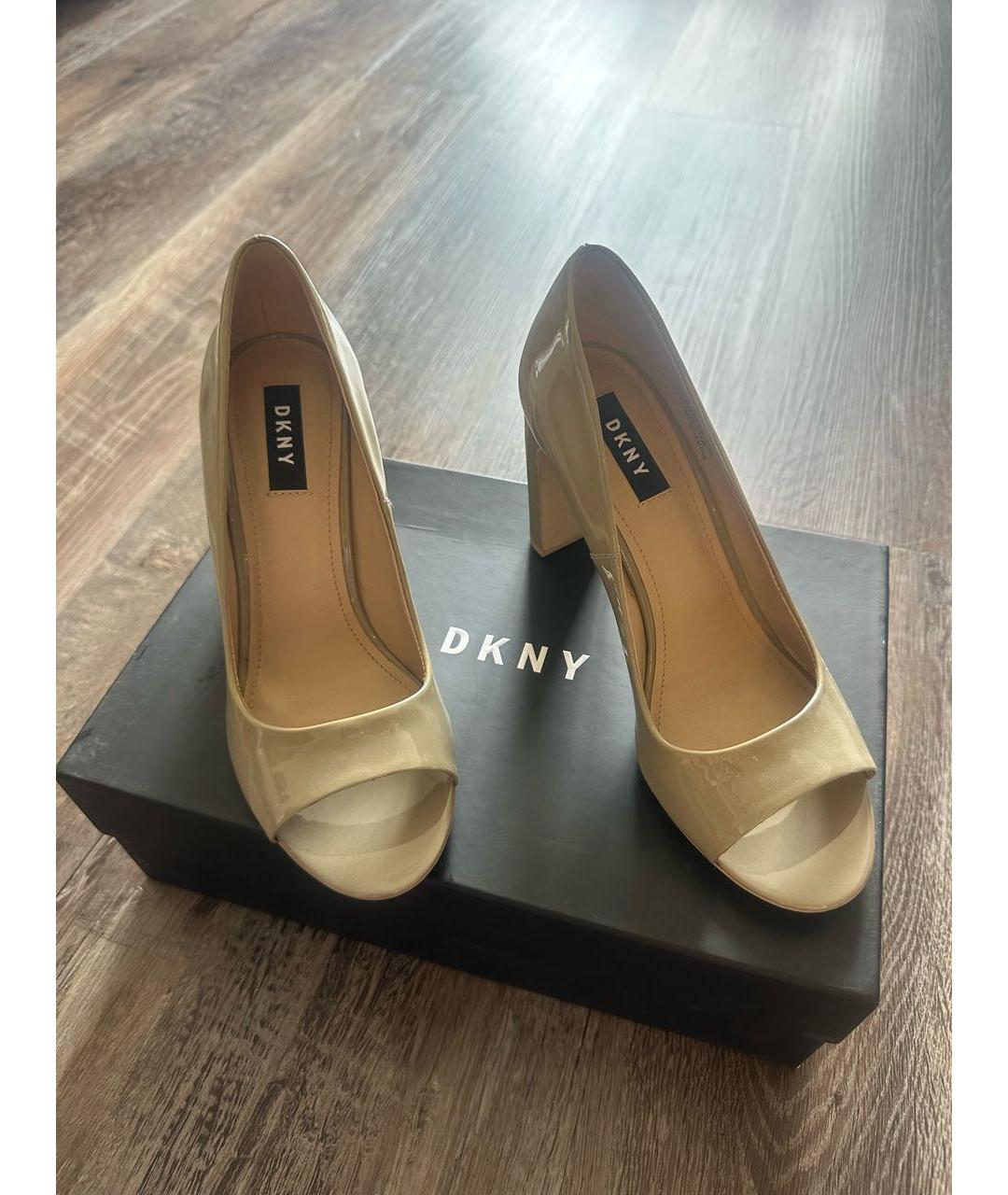 DKNY Серые туфли из лакированной кожи, фото 6