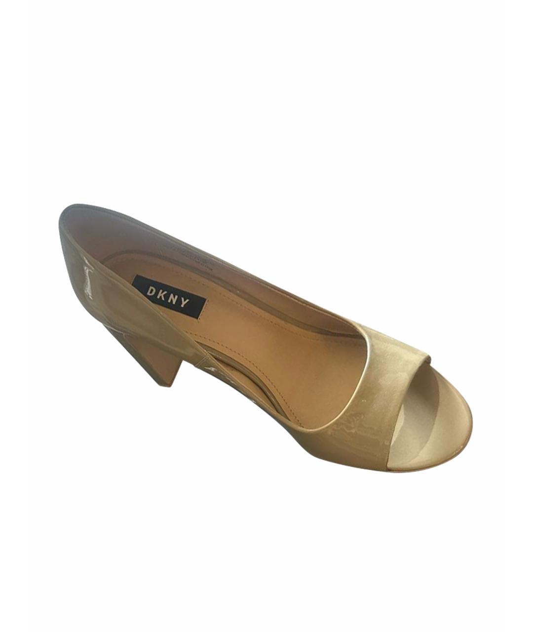DKNY Серые туфли из лакированной кожи, фото 1