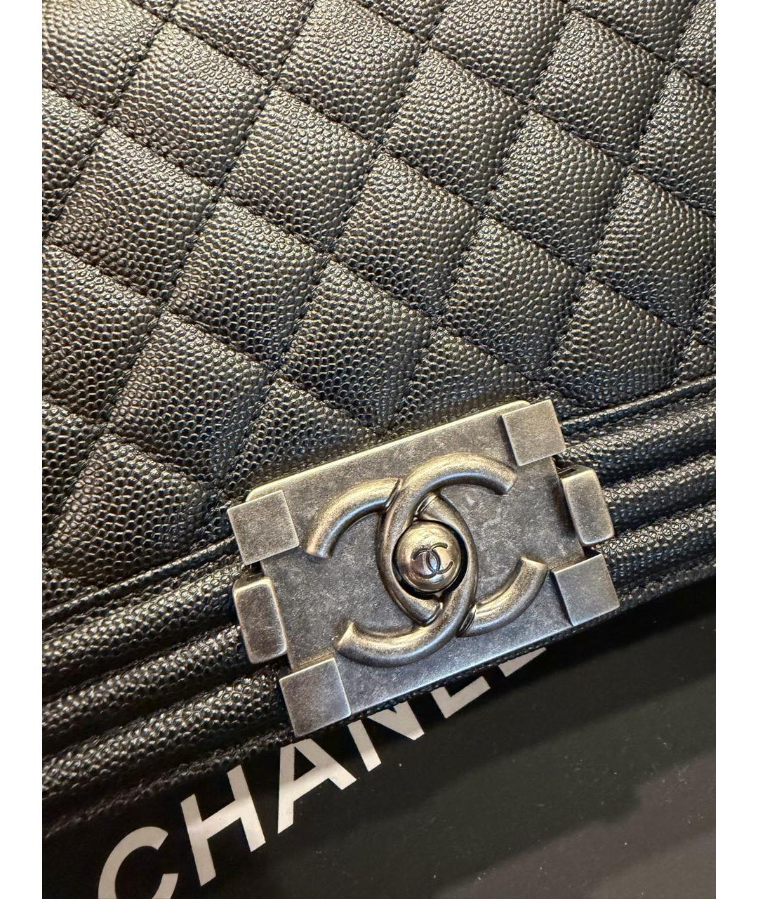 CHANEL Черная кожаная сумка тоут, фото 2