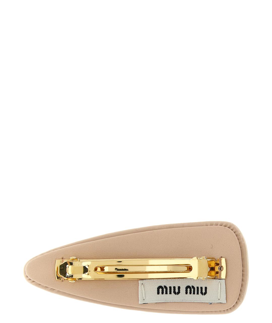 MIU MIU Розовая заколка, фото 2
