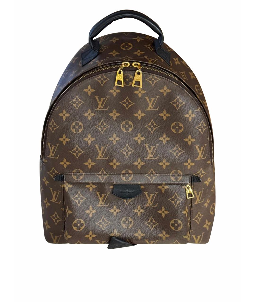 LOUIS VUITTON Коричневый кожаный рюкзак, фото 1
