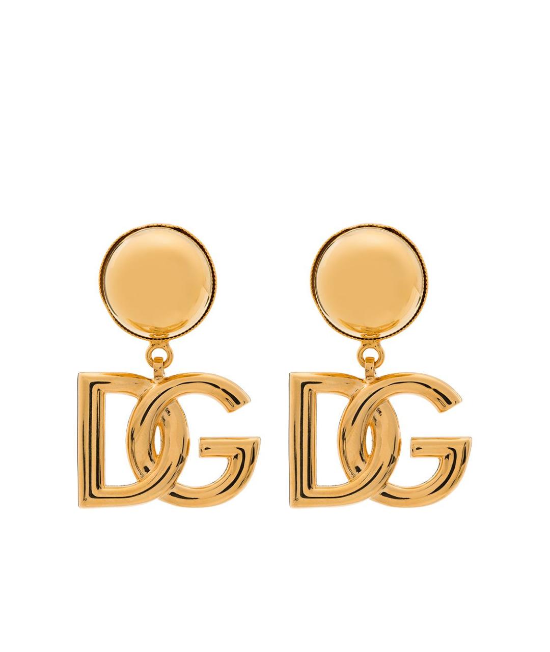 DOLCE&GABBANA Золотые латунные серьги, фото 1