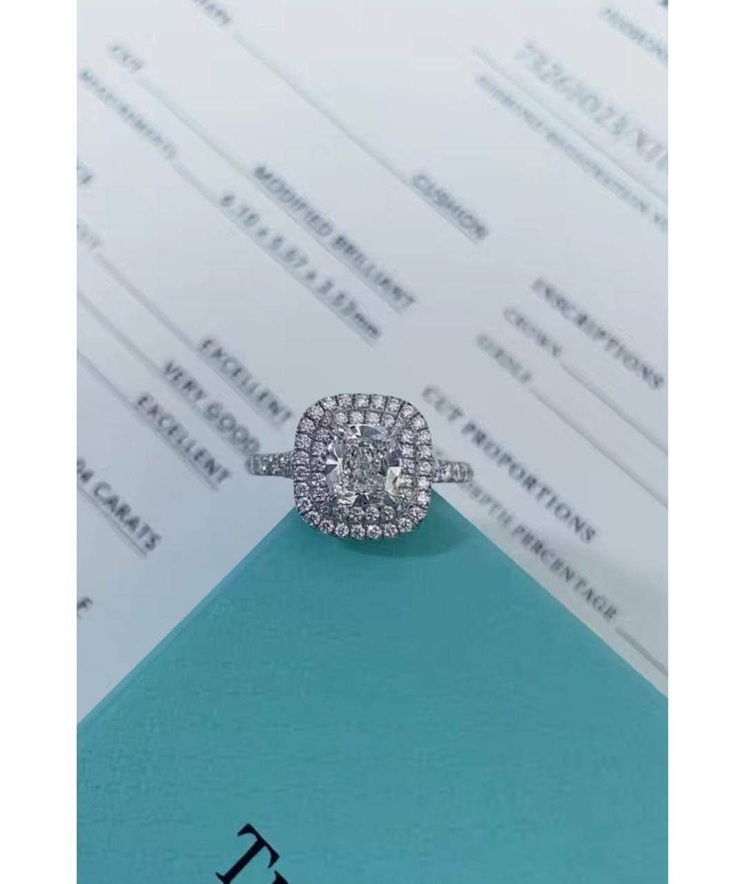TIFFANY&CO Серебряное платиновое кольцо, фото 2