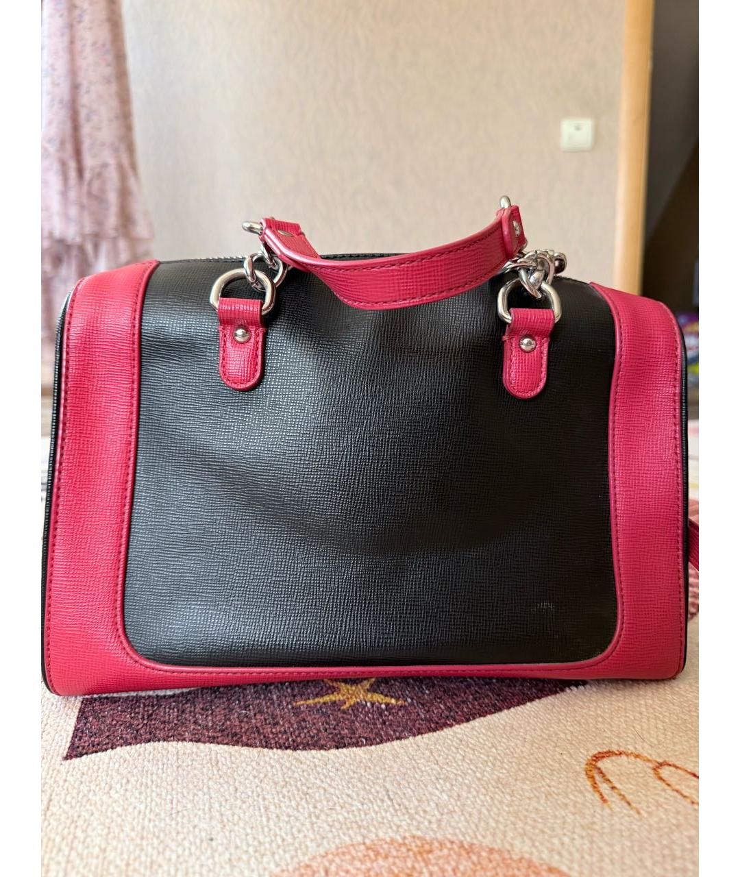ARMANI JEANS Черная сумка с короткими ручками из искусственной кожи, фото 3