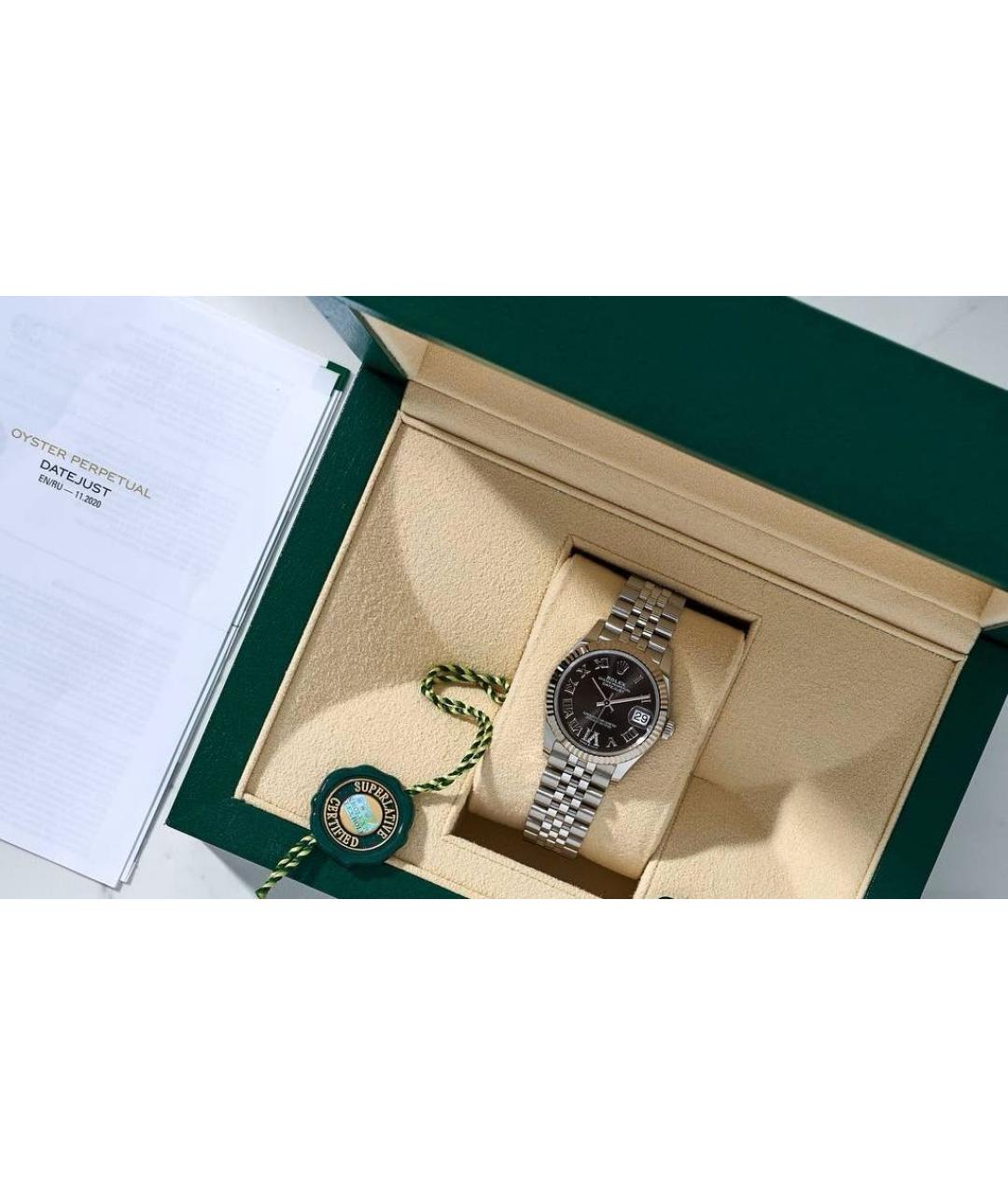 ROLEX Серебряные часы из белого золота, фото 5