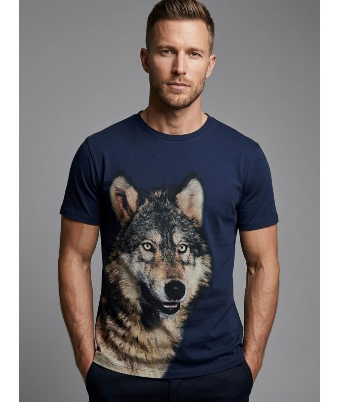 ETRO Синяя хлопковая футболка, фото 6