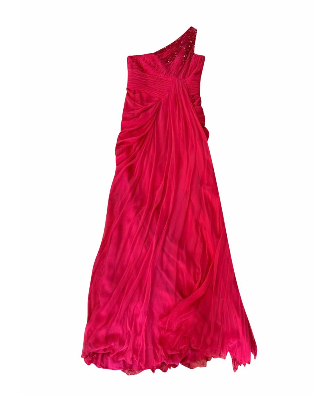ZUHAIR MURAD Красное шифоновое вечернее платье, фото 1