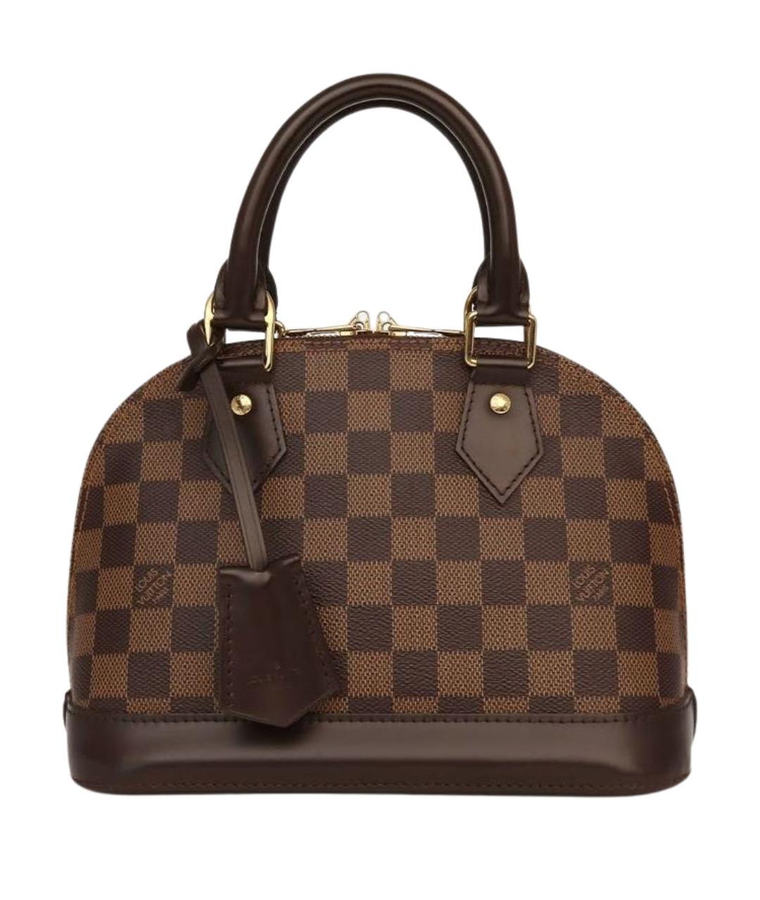LOUIS VUITTON Коричневая кожаная сумка через плечо, фото 1
