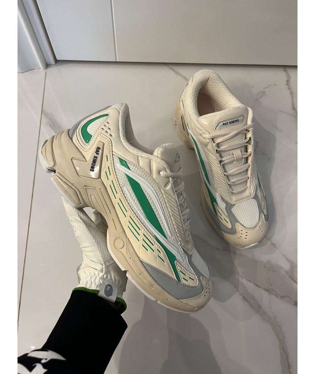 RAF SIMONS Белые низкие кроссовки / кеды, фото 3