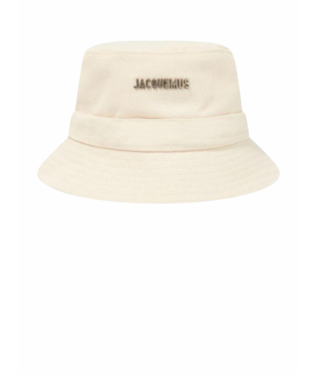 JACQUEMUS Белая хлопковая панама, фото 1