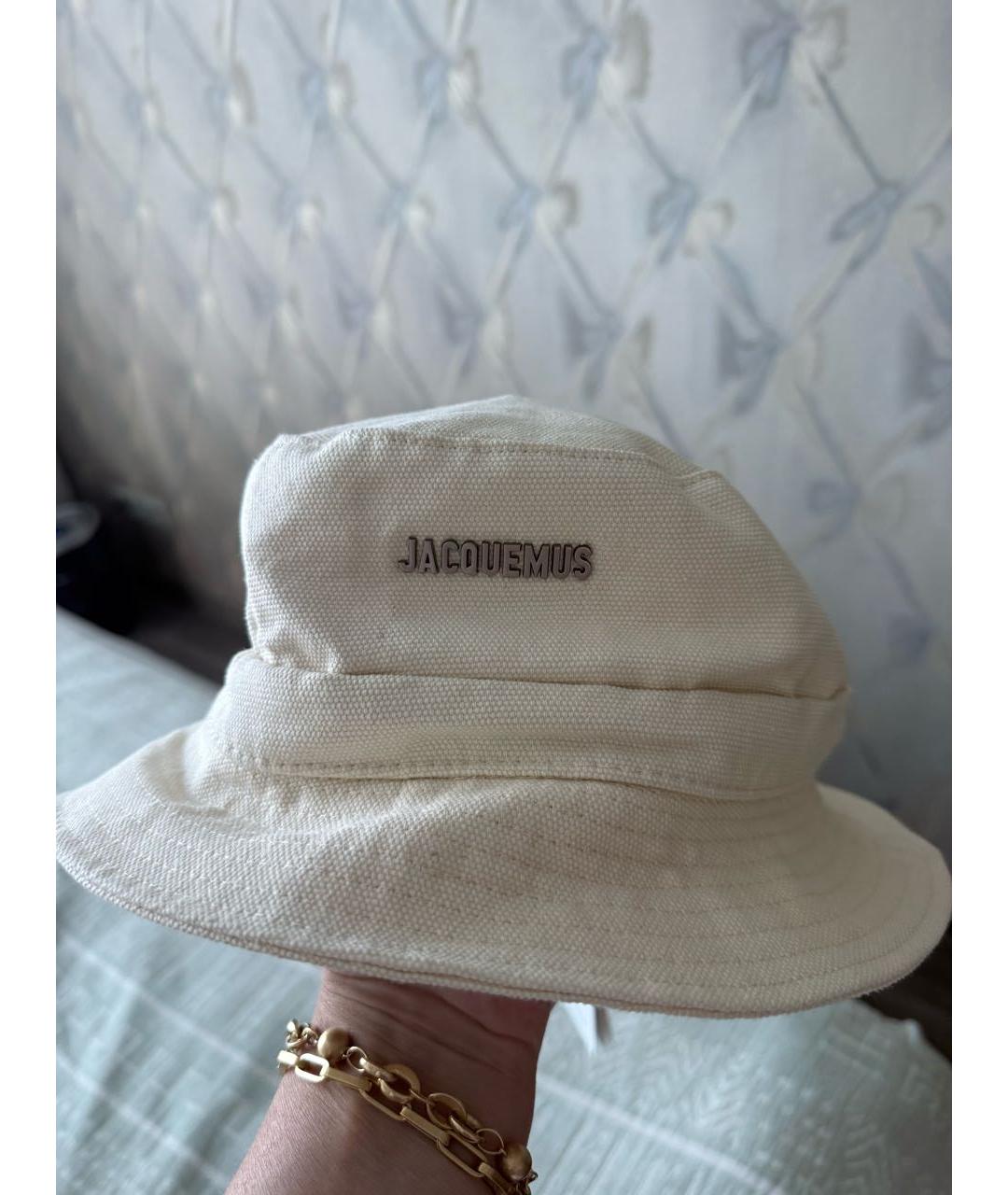 JACQUEMUS Белая хлопковая панама, фото 7
