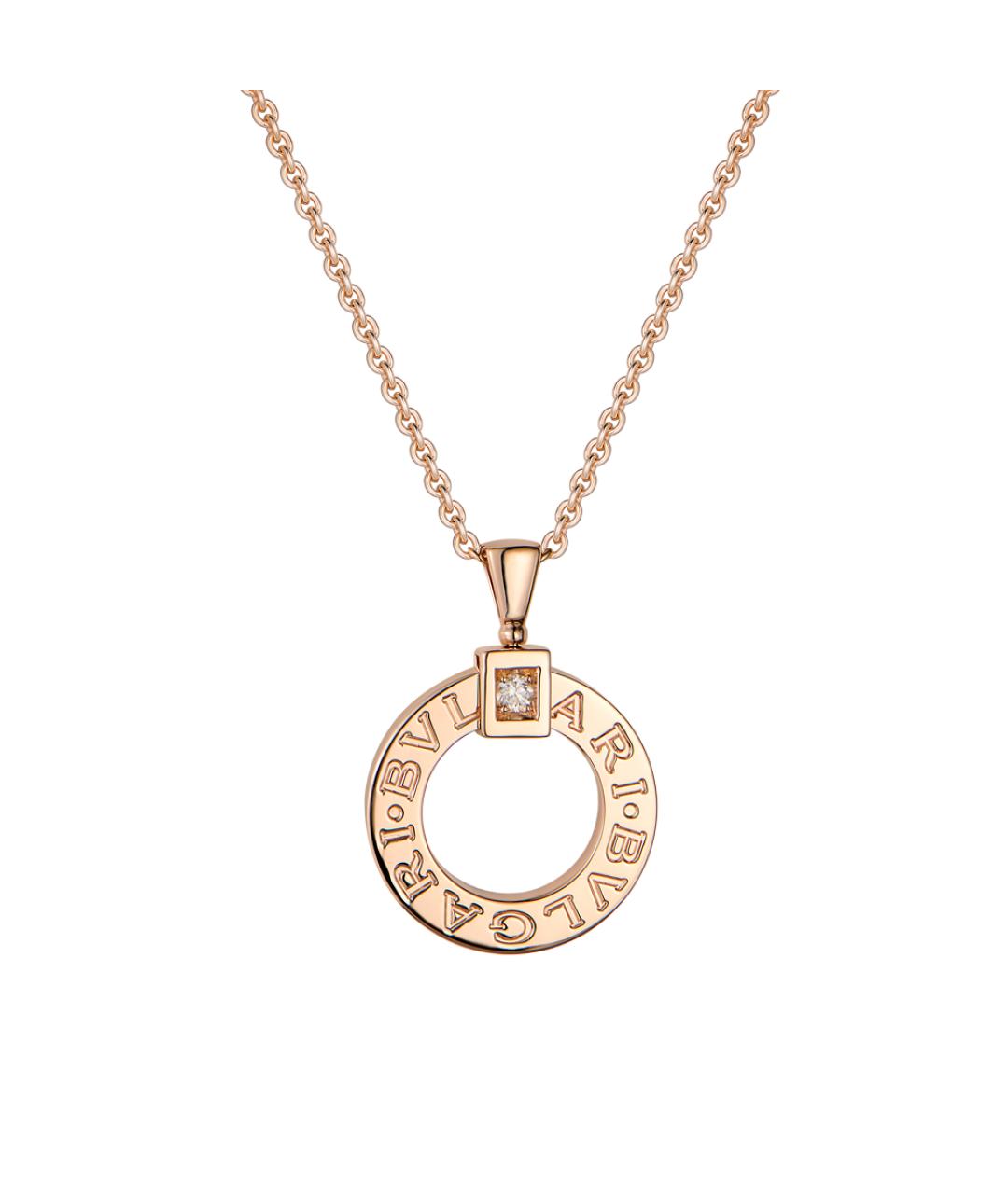 BVLGARI Золотая подвеска из розового золота, фото 1