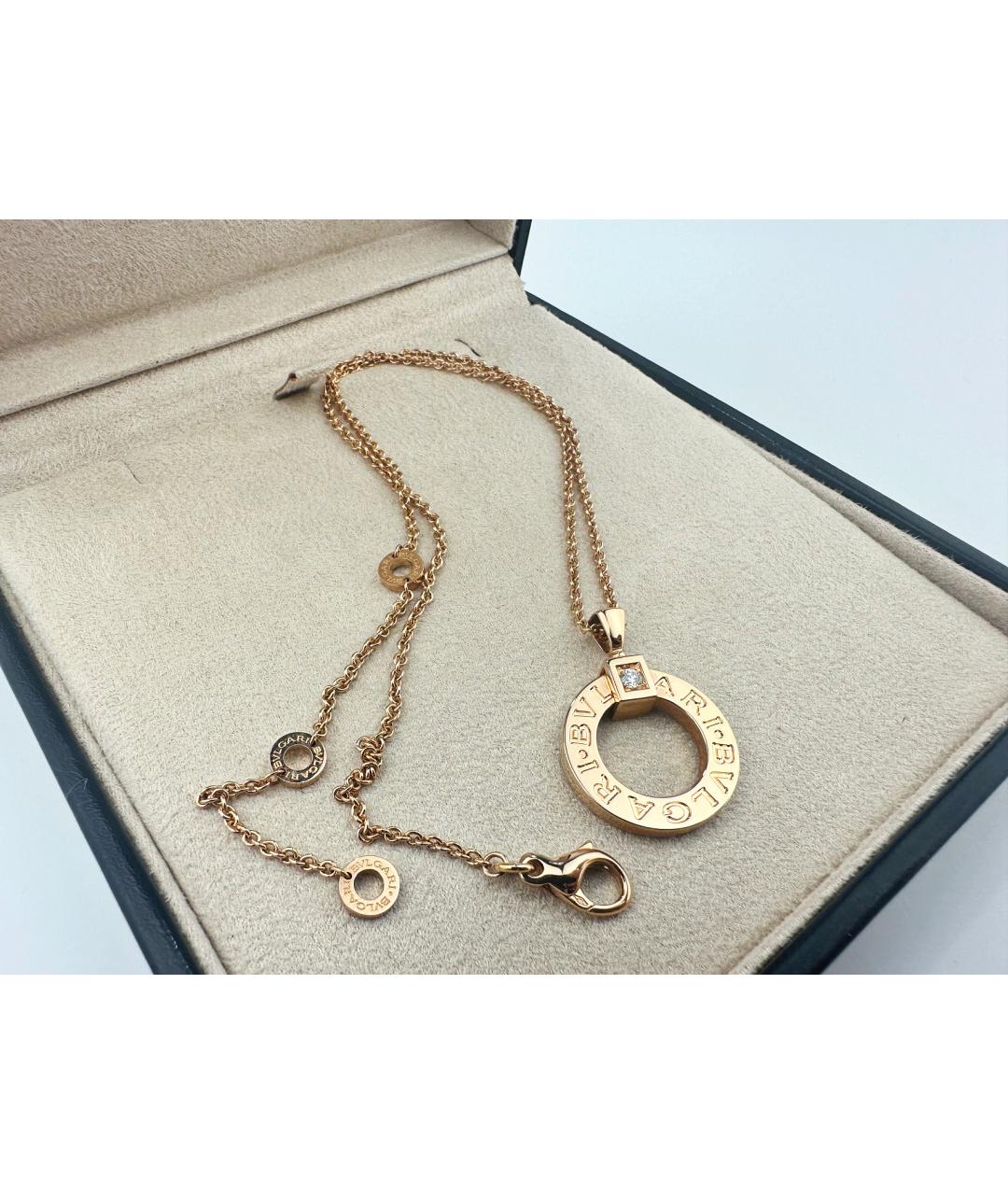 BVLGARI Золотая подвеска из розового золота, фото 2