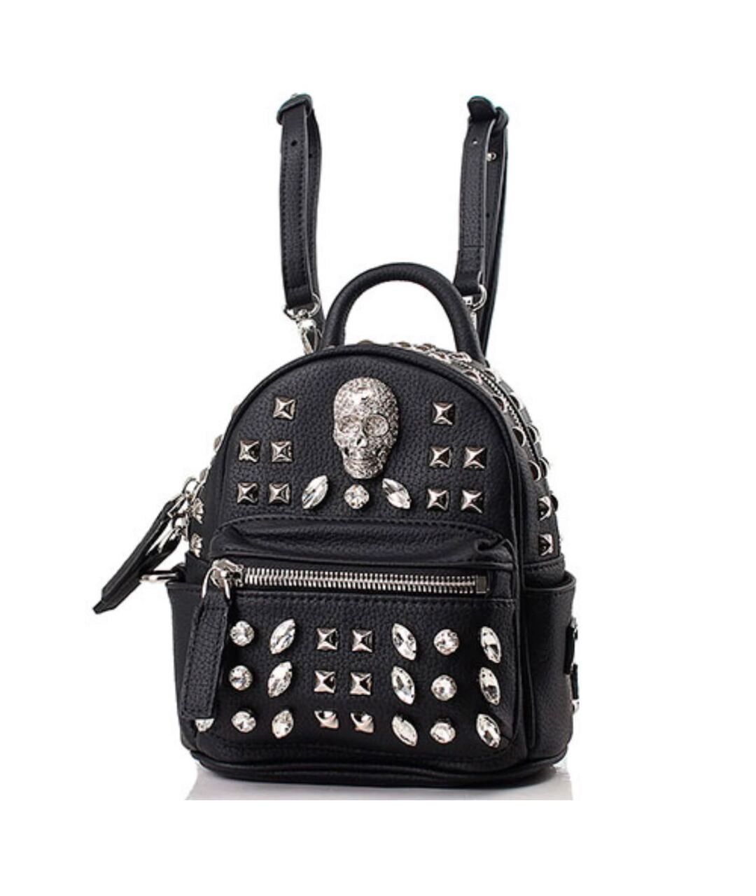 PHILIPP PLEIN Черный рюкзак из искусственной кожи, фото 1