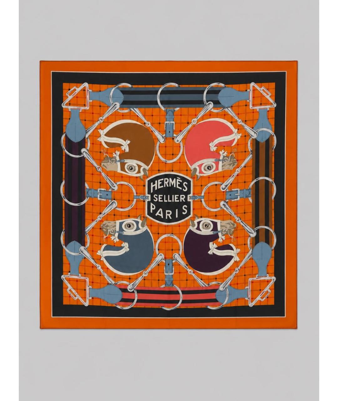 HERMES Кашемировый платок, фото 6