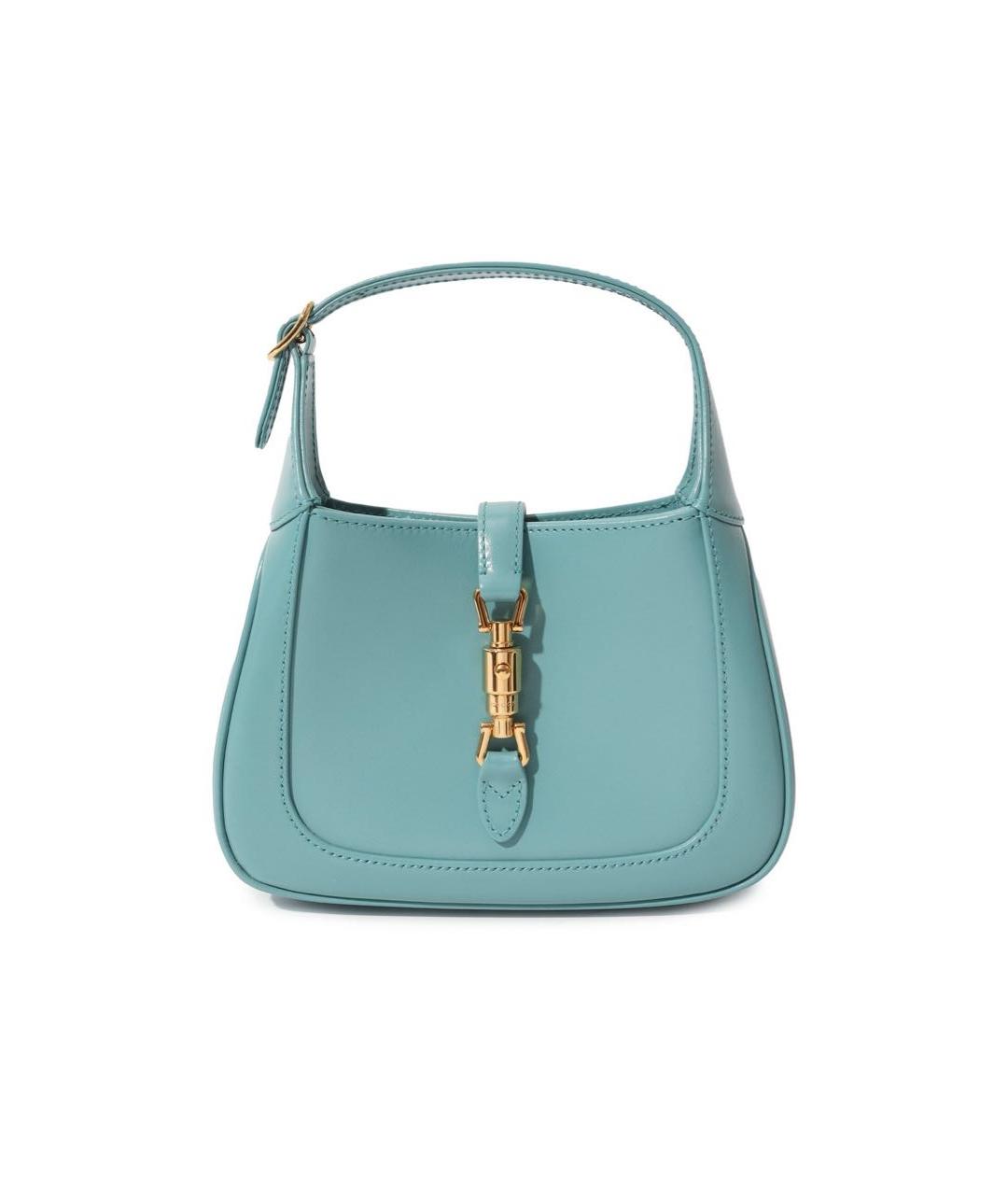 GUCCI Бирюзовая кожаная сумка через плечо, фото 1