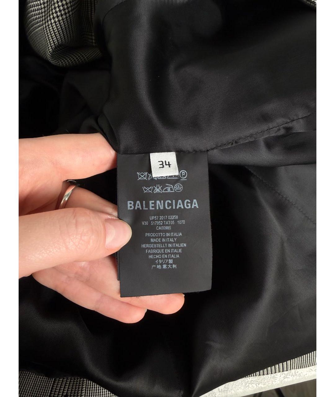 BALENCIAGA Антрацитовый жакет/пиджак, фото 4