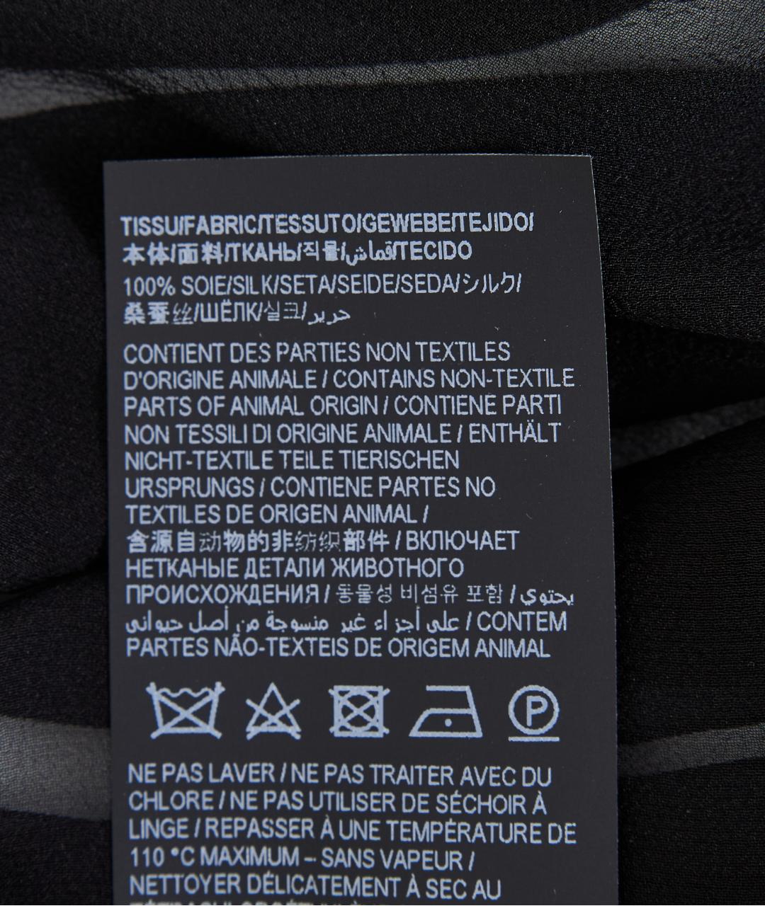 SAINT LAURENT Черная шелковая блузы, фото 5