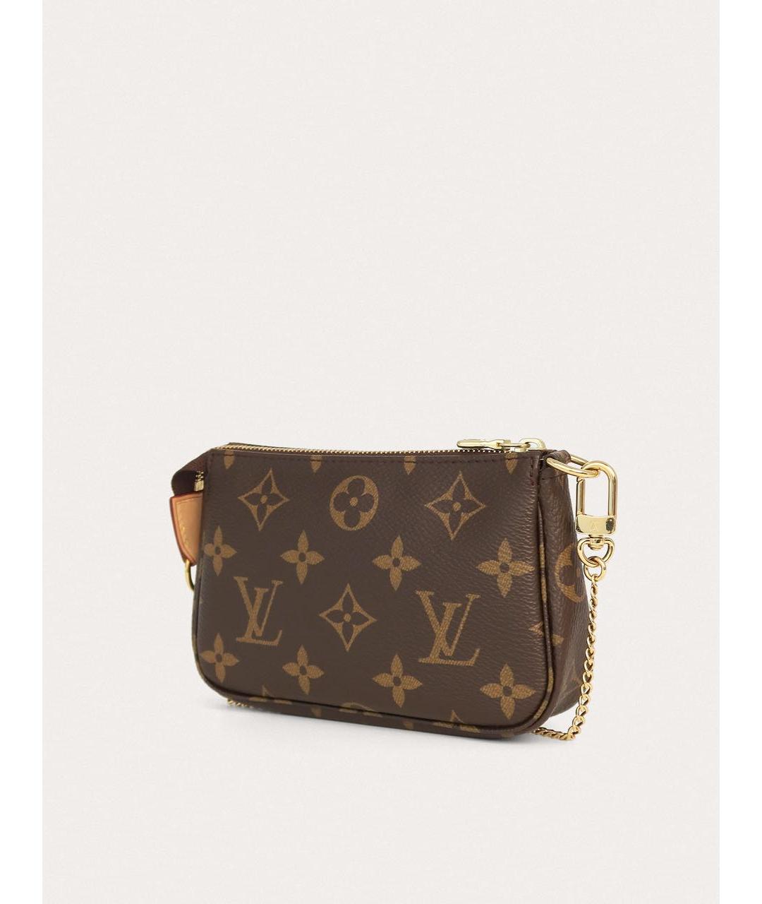 LOUIS VUITTON Коричневая кожаная сумка с короткими ручками, фото 2
