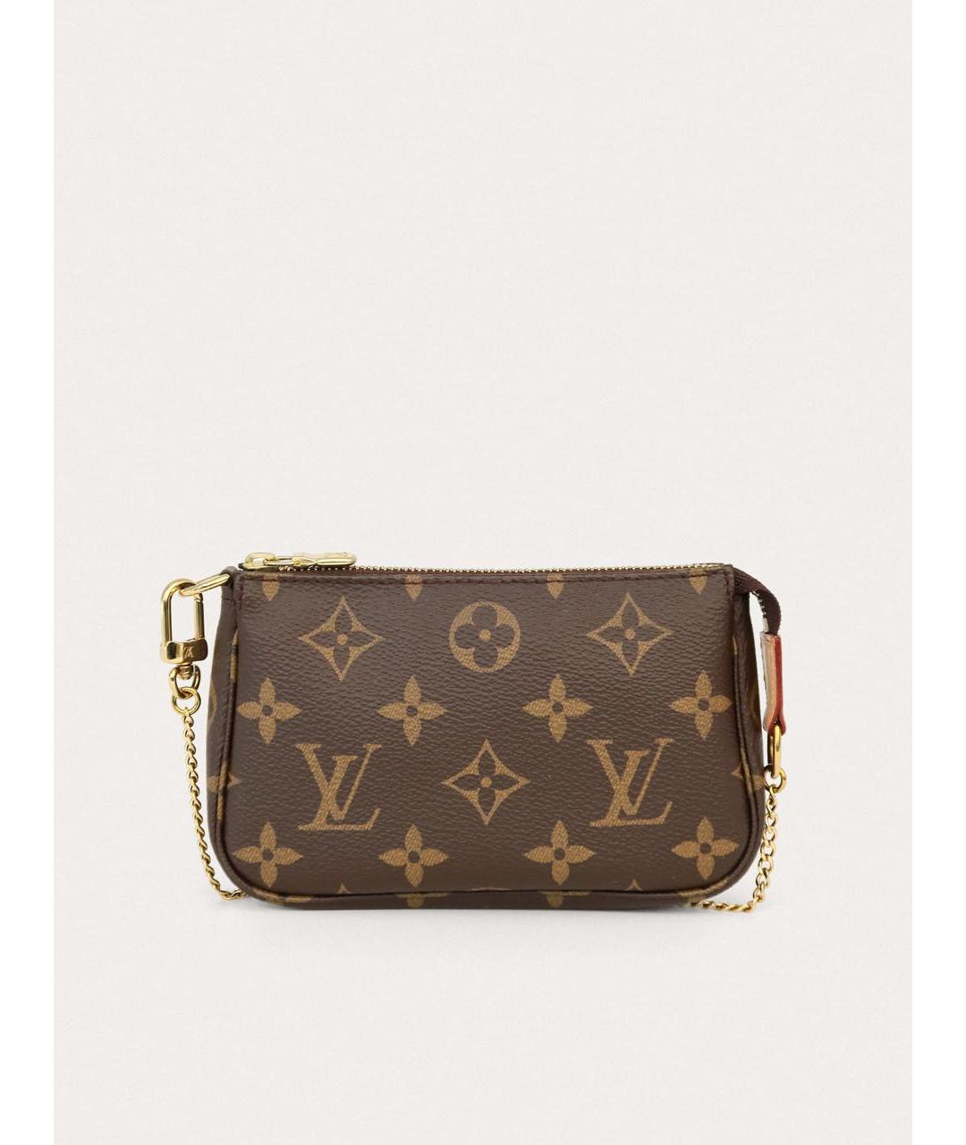 LOUIS VUITTON Коричневая кожаная сумка с короткими ручками, фото 9
