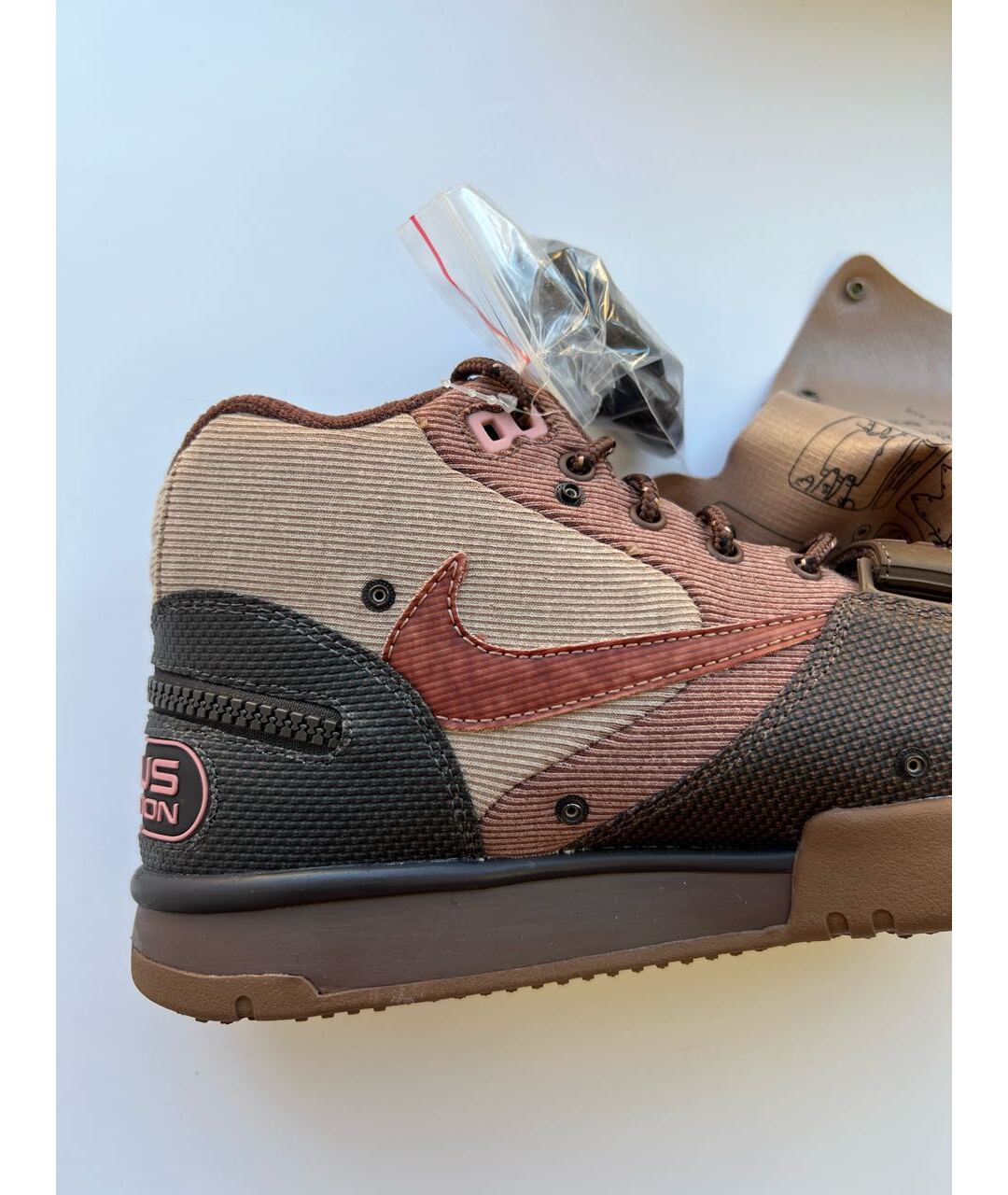 NIKE Коричневые высокие кроссовки / кеды, фото 5