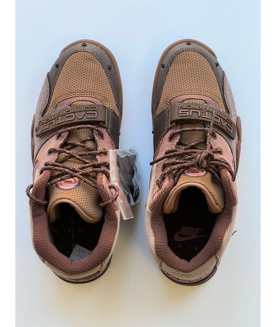 NIKE Коричневые высокие кроссовки / кеды, фото 6