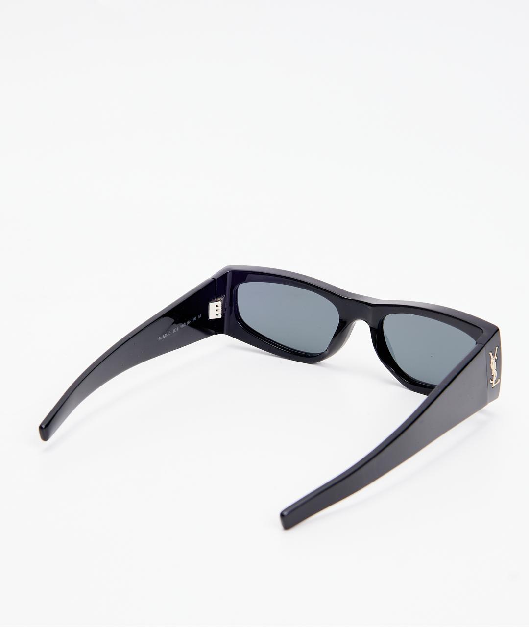 SAINT LAURENT Черные пластиковые солнцезащитные очки, фото 5