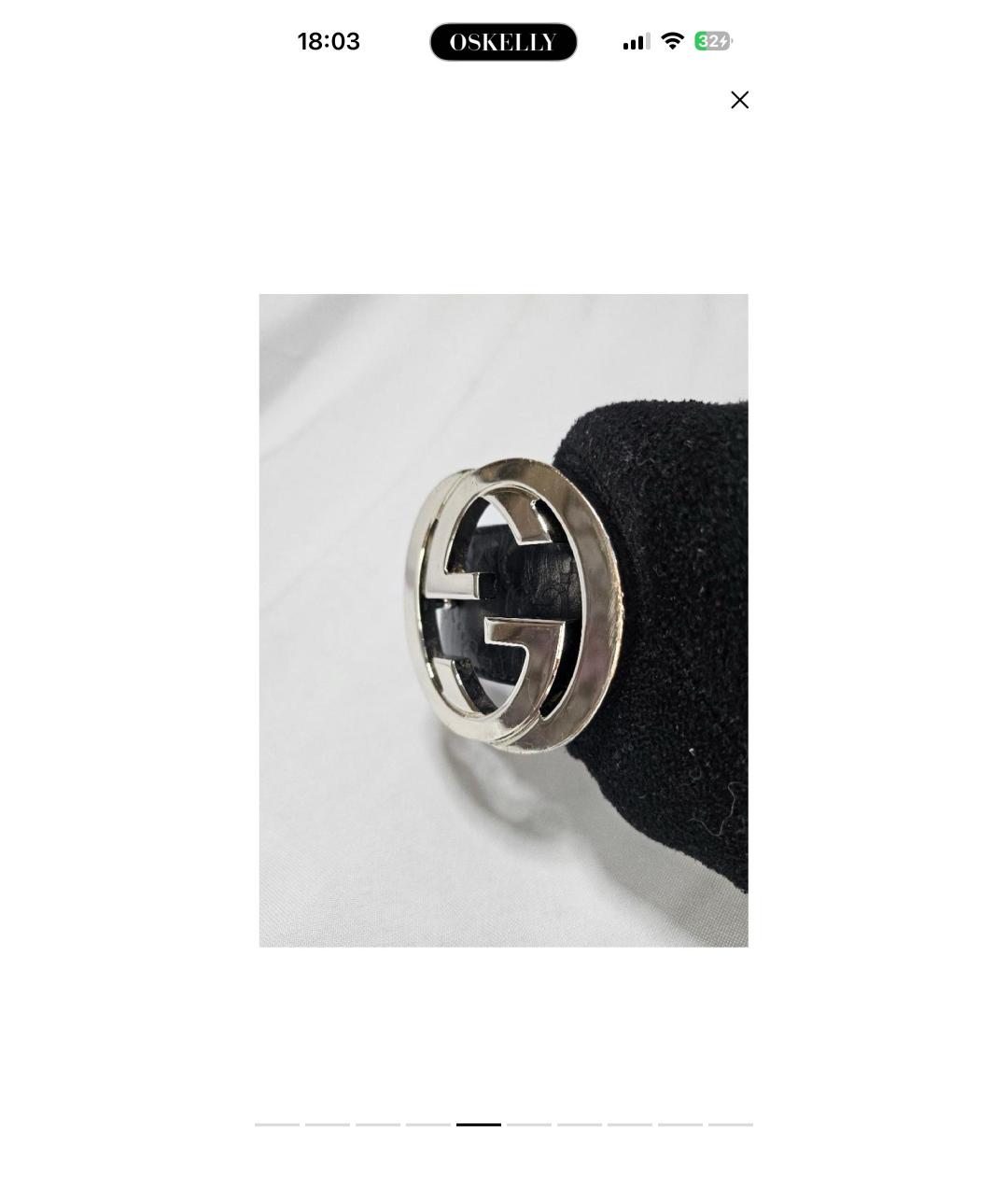 GUCCI Черный кожаный ремень, фото 5