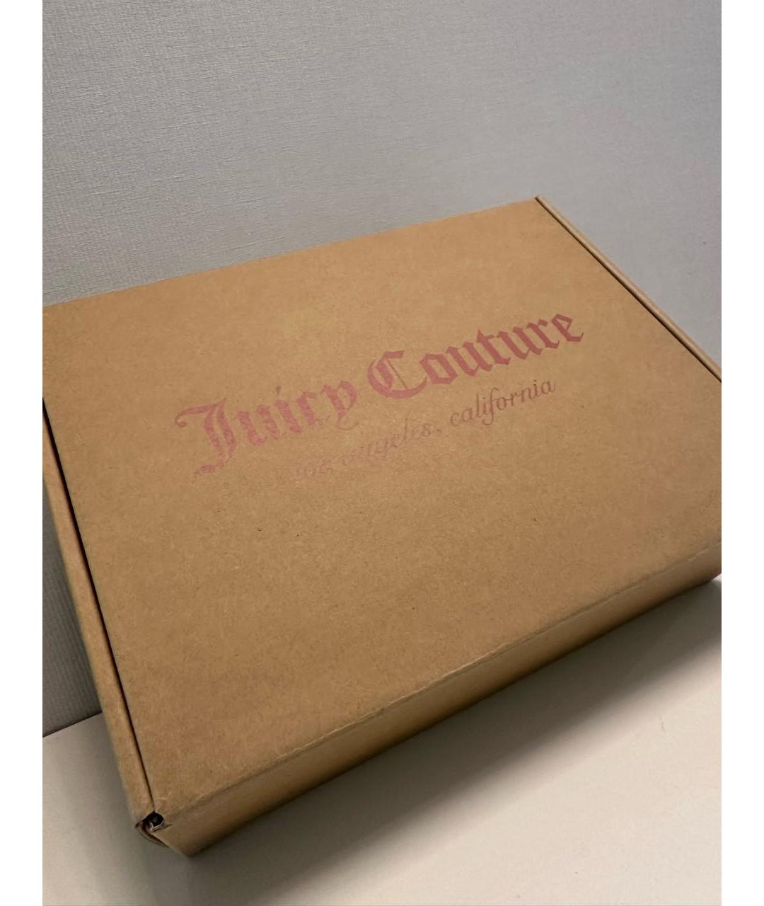 JUICY COUTURE Розовая бархатная сумка через плечо, фото 8