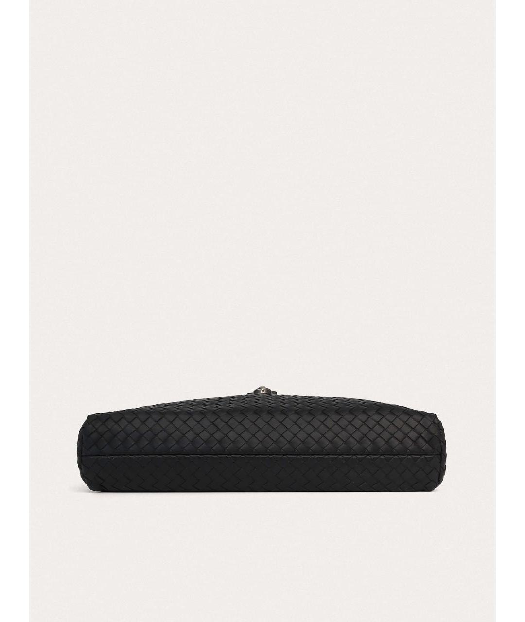 BOTTEGA VENETA Черный кожаный портфель, фото 4