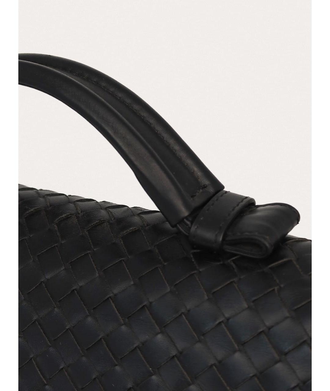 BOTTEGA VENETA Черный кожаный портфель, фото 6