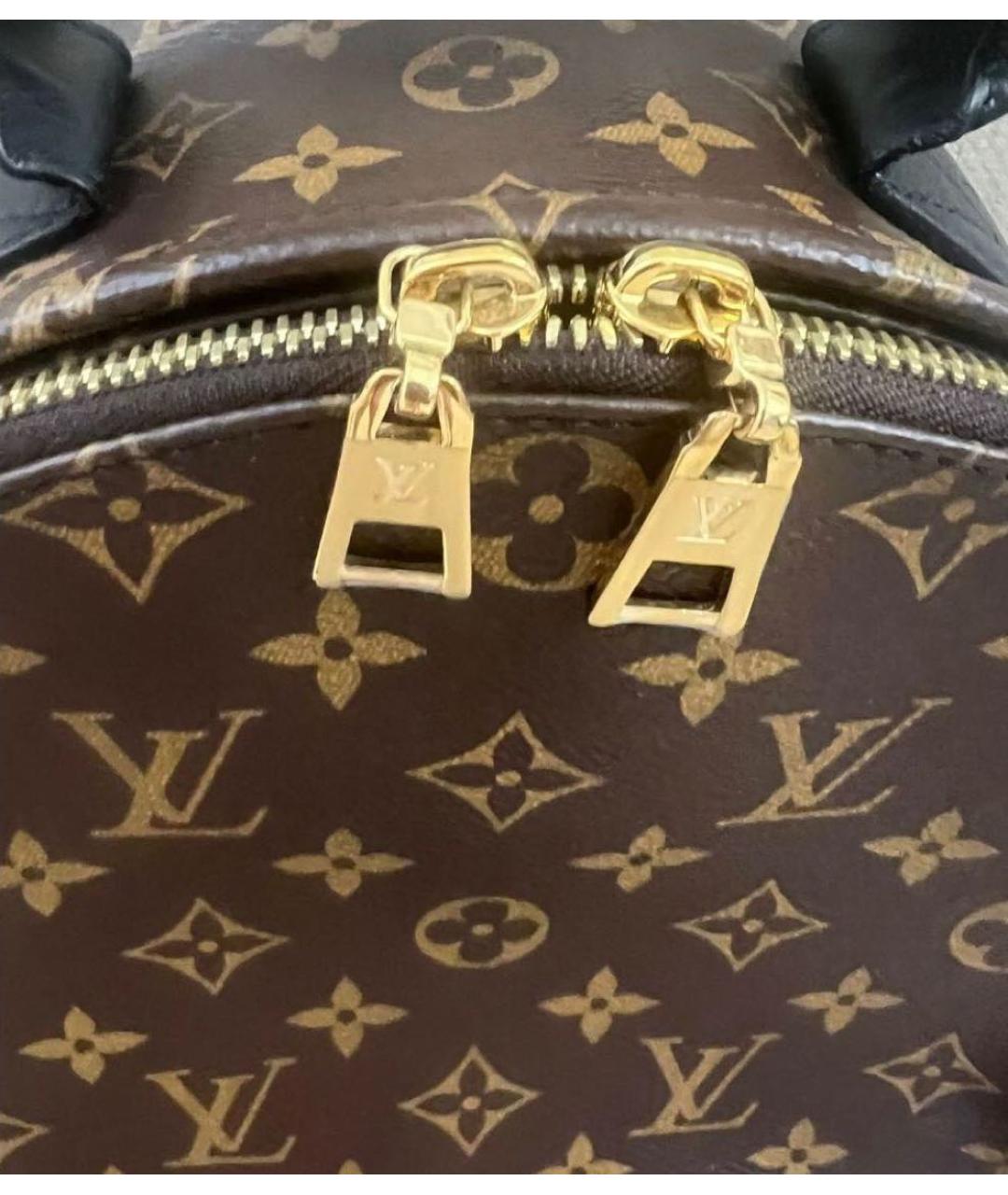 LOUIS VUITTON Коричневый кожаный рюкзак, фото 2