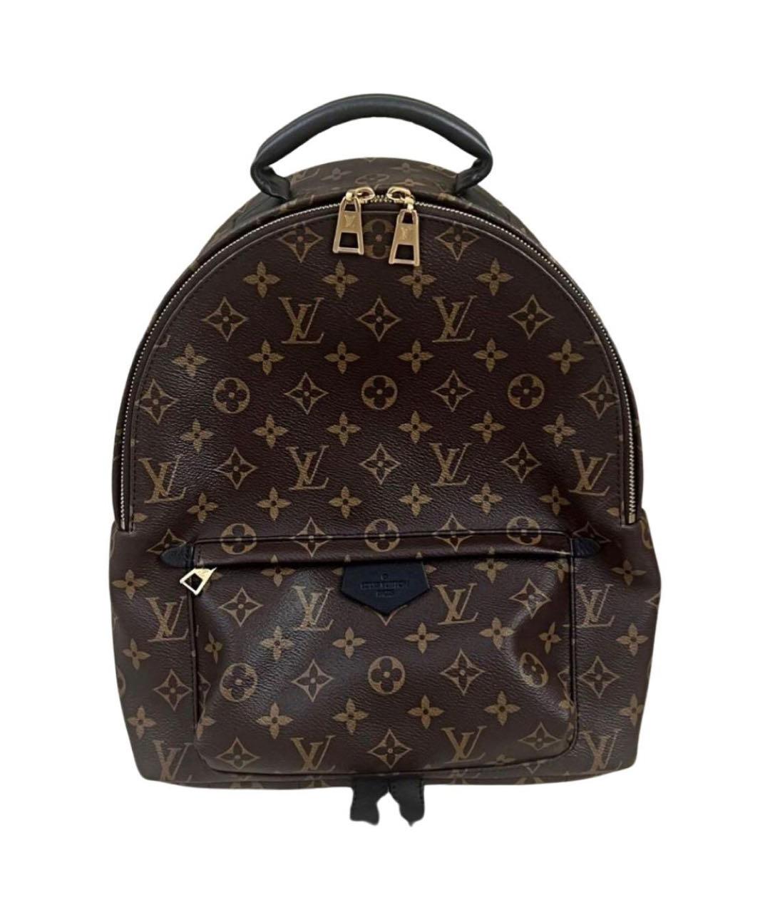 LOUIS VUITTON Коричневый кожаный рюкзак, фото 9
