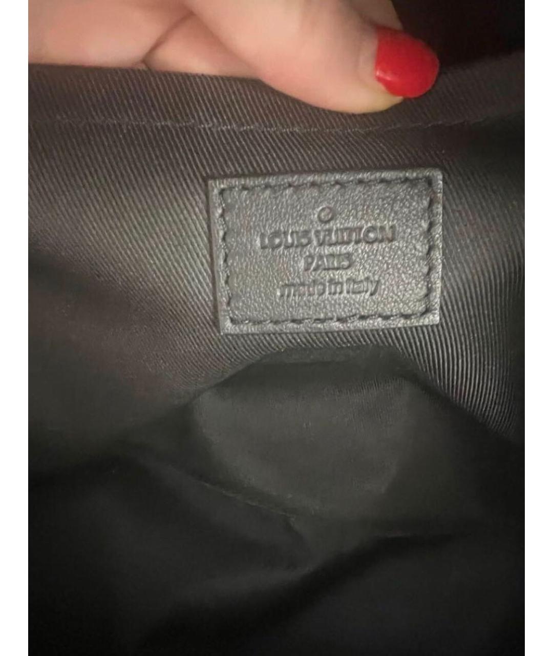 LOUIS VUITTON Коричневый кожаный рюкзак, фото 8