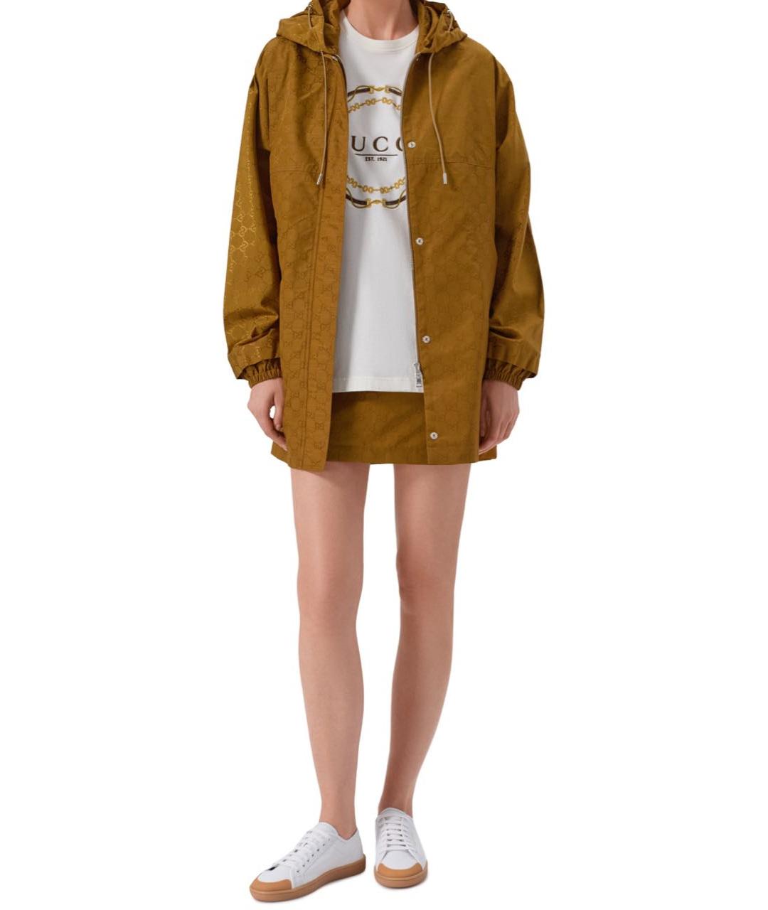 GUCCI Белая хлопковая футболка, фото 7