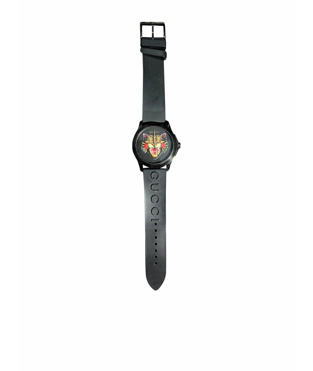 GUCCI Черные часы, фото 1