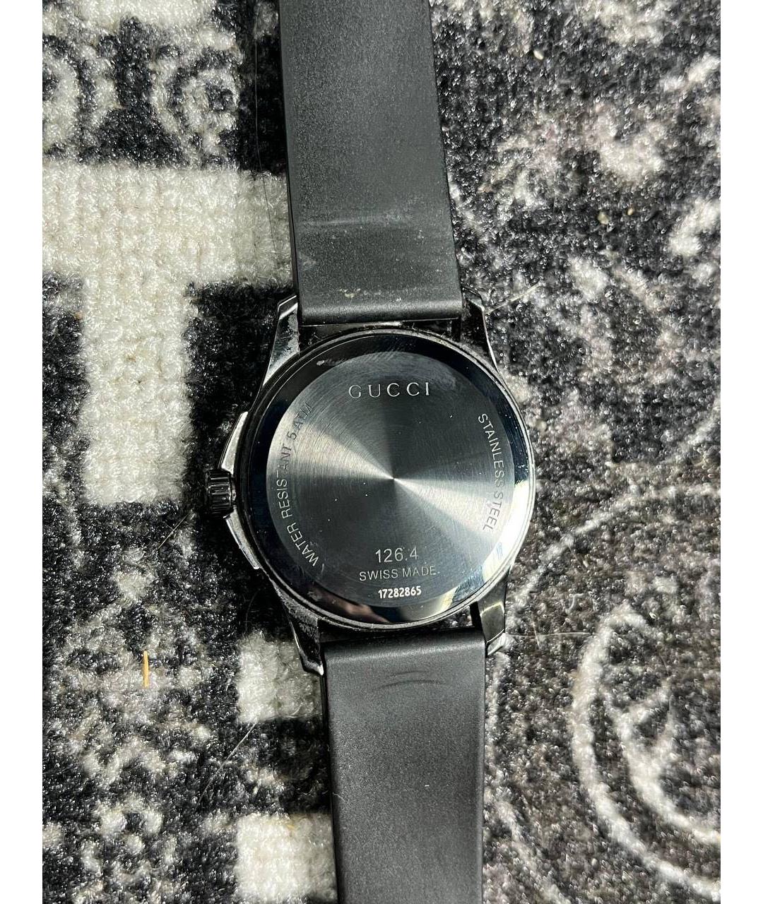 GUCCI Черные часы, фото 2