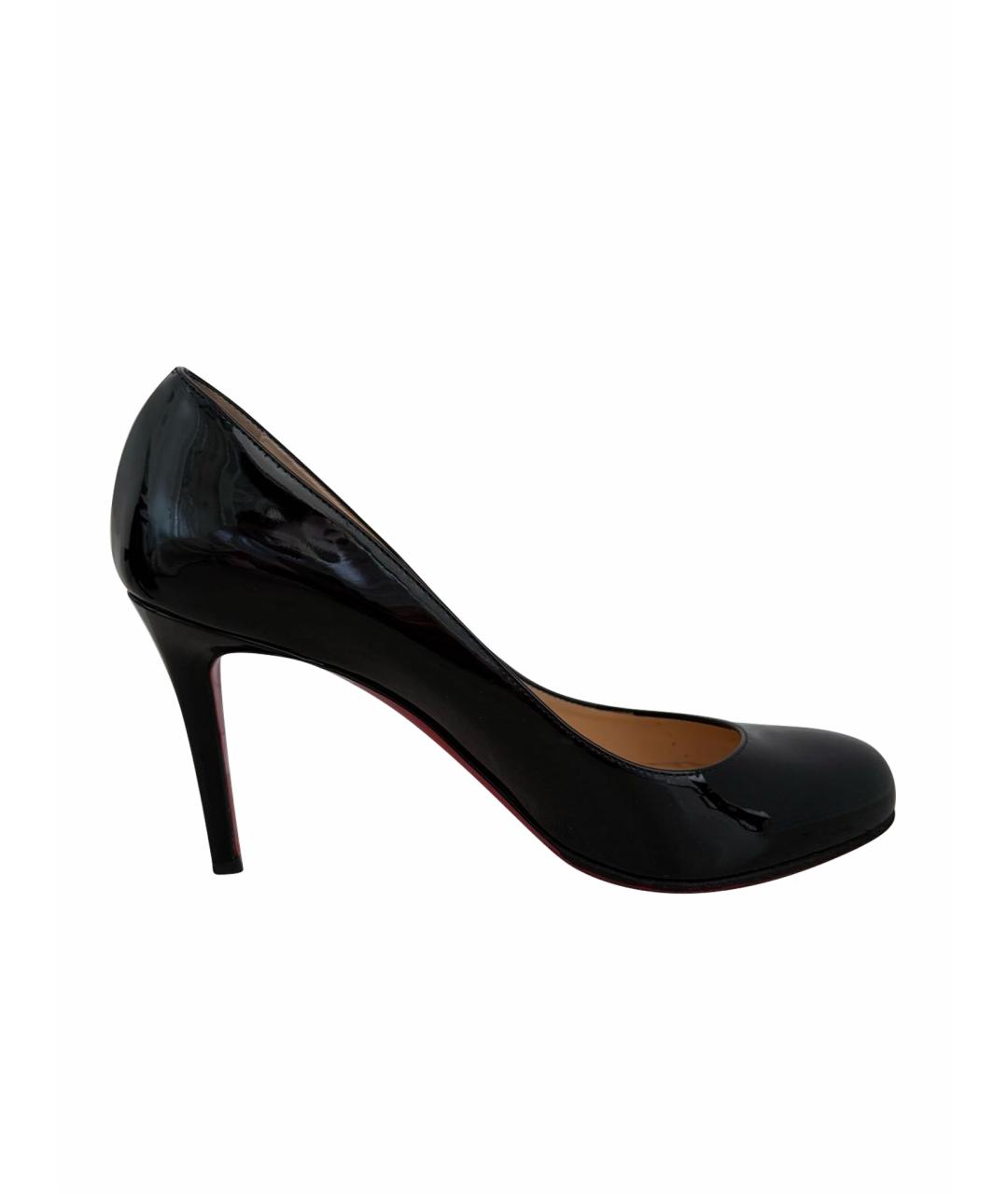 CHRISTIAN LOUBOUTIN Черные туфли из лакированной кожи, фото 1