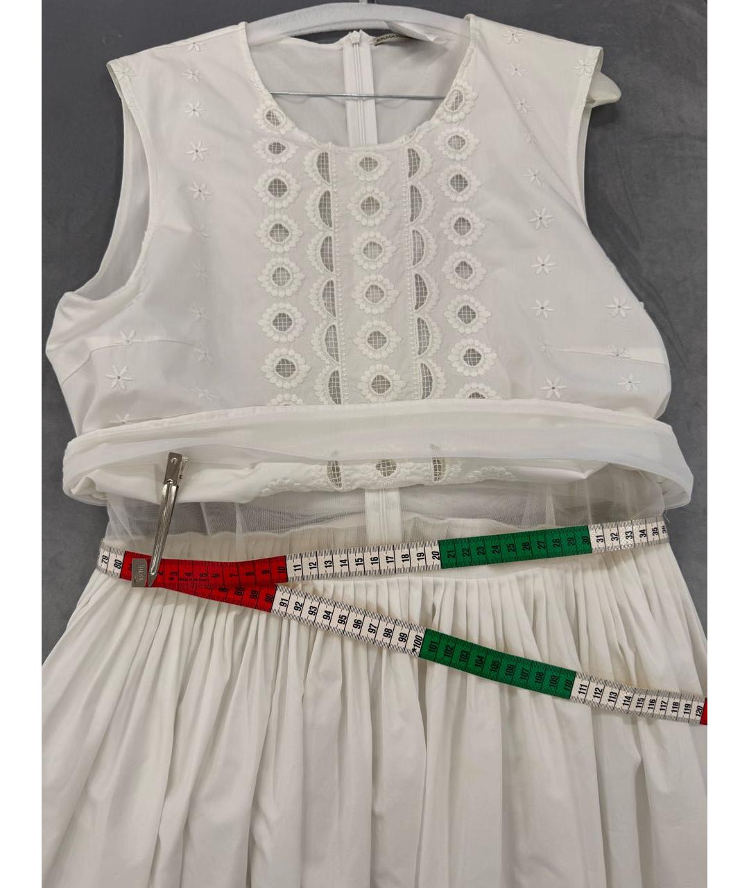 ERMANNO SCERVINO Белое хлопковое платье, фото 6